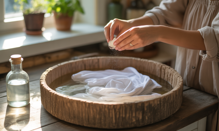 découvrez comment blanchir votre linge facilement et naturellement grâce au vinaigre blanc et au bicarbonate de soude, pour des vêtements éclatants et sans produits chimiques.