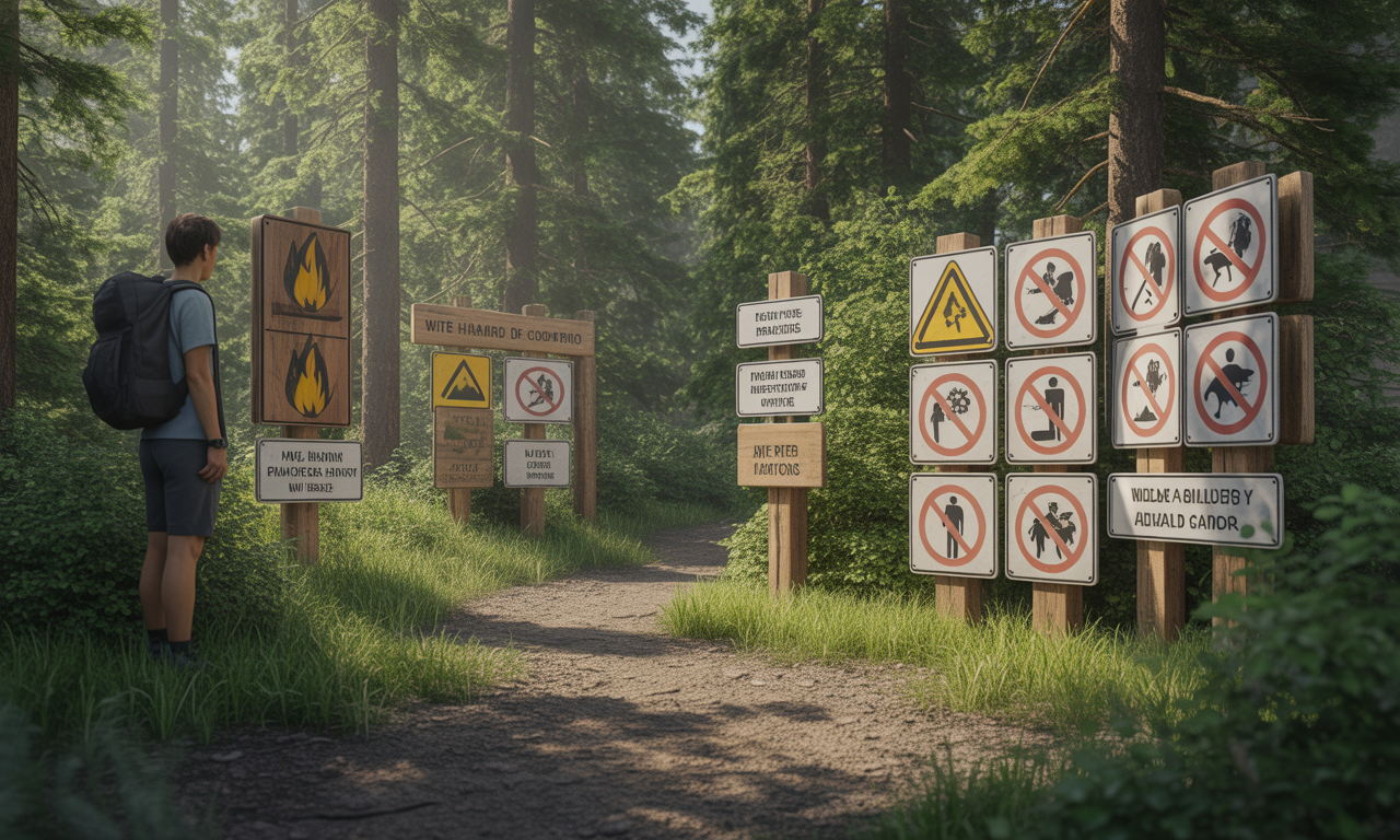 découvrez comment les panneaux personnalisés améliorent la sécurité dans les zones forestières en sensibilisant aux risques et en guidant efficacement les visiteurs.