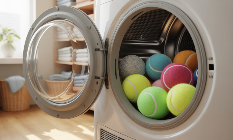 découvrez des alternatives innovantes à la balle de tennis pour optimiser le séchage de votre linge et protéger vos vêtements dans le sèche-linge.